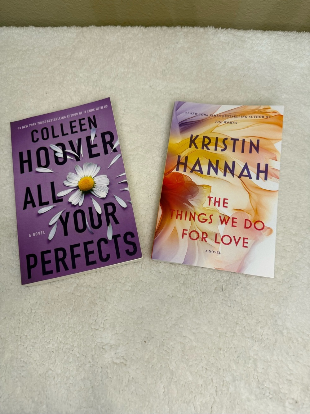 All Your Perfects — Purple Paperback Novel along with The Things We Do For Love